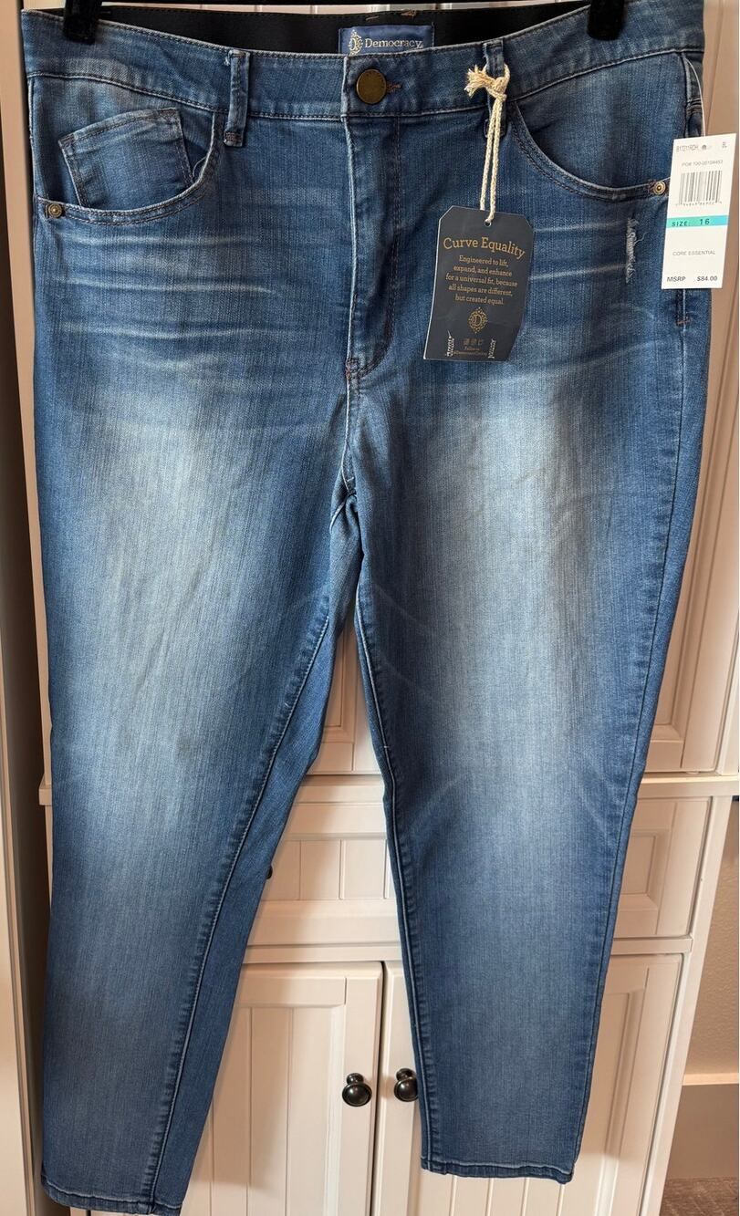 Democracy Ab"solution® Modern High Rise Ankle Length Skinny Jeans sz 16 NWT